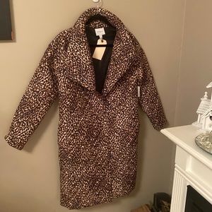Daily Ritual Womens Diamond Quilted Long Coat. XS NWT